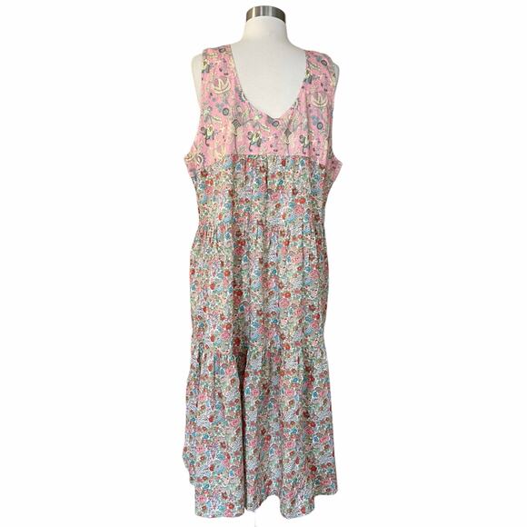 ROLLER RABBIT Elysian Day Coley Dress Floral Liberty Sleeveless Round Neck Small - Picture 11 of 14